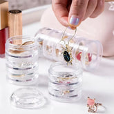 5-Piece Stackable Airtight Clear Plastic Storage Containers with Screw Lids - Each Set