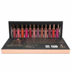 Beauty Genic Stay Matte Aqua Rage Lip Gloss Pack of 12
