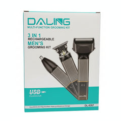 Daling Multi-Function Grooming Kit 3 in 1 Rechargeable Hair Clipper DL-9267