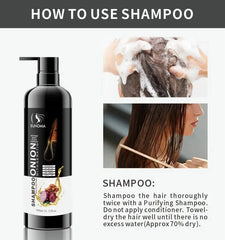 Eunomia Onion Sulfate Free Shampoo with Keratin Hair Treatment - 900ml