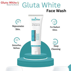 Gluta White Vitamin C & Glycolic Acid Face Wash - 100g