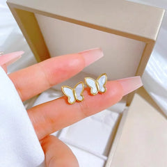 Stylish Butterfly Design Gold Plated Necklace Set