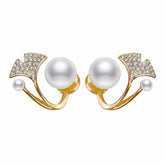 Mermaid Tail Pearl Stud Earrings - Each