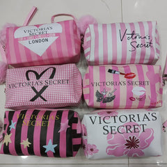 Victoria Secret Makeup Carry Pouch With Bow Keychain - Each