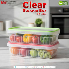 Maxware Air Lock Clear Storage Box