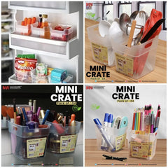 Maxware Plastic Mini Crate Organizer – 4PCS