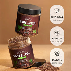 Sadoer Coffee Clear Moisturizing and Softening Body Scrub 256g