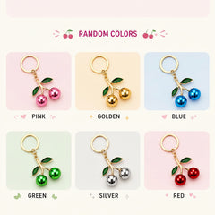 Cherry Design Metal Keychain