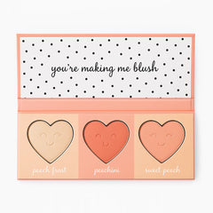 CHEEKY & PEACHY Matte Blush & Highlighter Palette