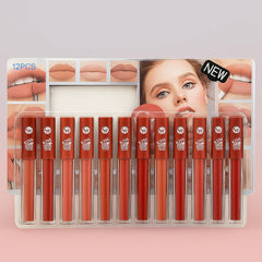 GR Kiss Matte Long Lasting Lip Glosses - 12 Pcs Set