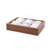 6-Slot Wooden Watch Display Tray