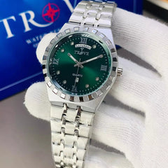 TROVE Men's Slim Watch – Water Resistant with Working Date