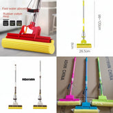 Super Absorbent Sponge Twist Mop with Adjustable Handle Description