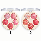 MSYAHO Professional Makeup 5 Color Highlighter & Blusher Palette