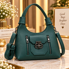 Women's Classic Leatherette Shoulder & Crossbody Bag