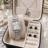 Richel floral/clover women's watch & jewelry gift set - With Box