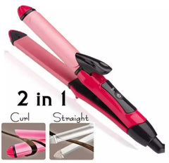 Nova 2-in-1 Professional Hair Curler & Hair Straightener