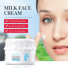 SADOER Milk Whitening Cream – Ceramide Glow & Moisture - 120g