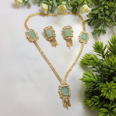Chin Style Necklace Set – Necklace with Tops & Studs