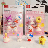 Sanrio-themed 3D miniature character erasers