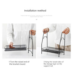 2 Layer Multi-Purpose Mini Portable Iron Organizer