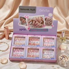 Romantic Myth Cat's Eye Fingertip Art Press-On Nails