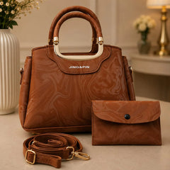 Jing & Pin marble-patterned handbag - Each