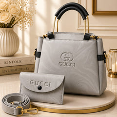 Elegant & Trendy Design - 2 Pcs Set - Handbag + Matching Wallet