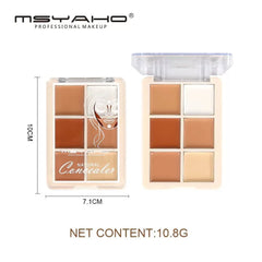 MSYAHO 6 Colors Concealer Palette
