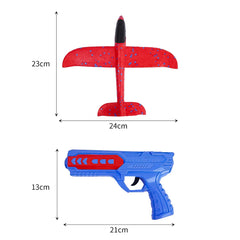 Airplane Launcher Toy, Foam Throwing Glider Plane with Catapult Gun