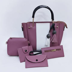 Jimmy Choo Brown 5 Piece Handbag Set