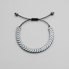 Adjustable Chevron Arrowhead Macrame Bracelet-Each
