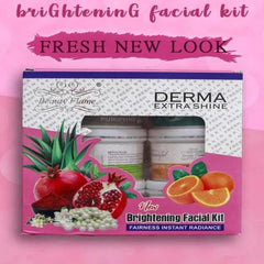 Derma Extra Shine New Brightening Facial Kit - 250g Each
