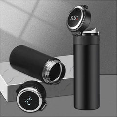 Stainless Steel Vacuum & LED Temperature Display Water Bottle