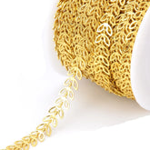 Stainless Steel leaf-shaped Permanent Bracelet - 5m