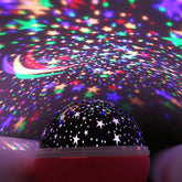 3D Night Light Projector, Color Changing USB Rotating Star Lamp
