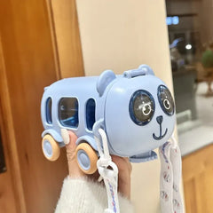 2-in-1 Portable Toy Bus Drinking Bottle