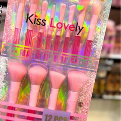 Kiss Lovely Makeup Brush Set - 12Pcs