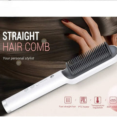 Hair Straightener Ceramic Heated Hair Brush