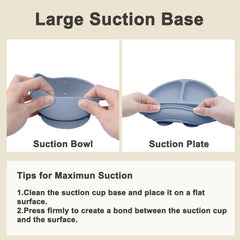 Anti-Slip Silicone Baby Feeding - 7 Piece Set