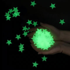 Glow In The Dark Star Wall Stickers Set