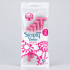 Gillette Simply Venus Basic Disposable Razors - Pack of 5