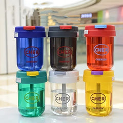Cherish Colorful Leak Proof Water Bottle with Straw - Each