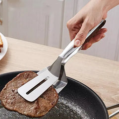 Stainless Steel 2-in-1 Cooking Spatula Tong-Each