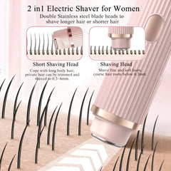 2 in 1 Double Head Electric Shaver & Trimmer - Each