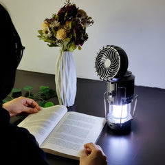 GSH-9299 Solar Charging Camping Light with Fan.