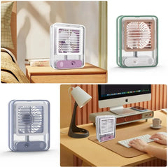 Portable Mini Air Conditioner Fan with Cool Mist Humidifier