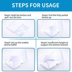 F3 Foldable Smartphone Screen Expander for Movies and Videos - Each