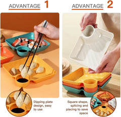 Dumpling & Snack - 4 Piece Plate Set
