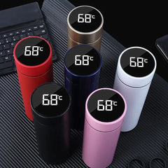 Smart LED Temperature Display Vacuum Insulated Water Bottle-Each